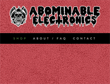 Tablet Screenshot of abominableelectronics.com